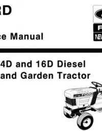 Ford New Holland LGT 14D   16D Diesel Lawn & Garden Tractor Service Repair Manual preview