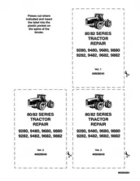 Ford New Holland 80/82 Series (9280  9480  9680  9880  9282  9482  9682  9882) Tractors Service Repair Manual preview
