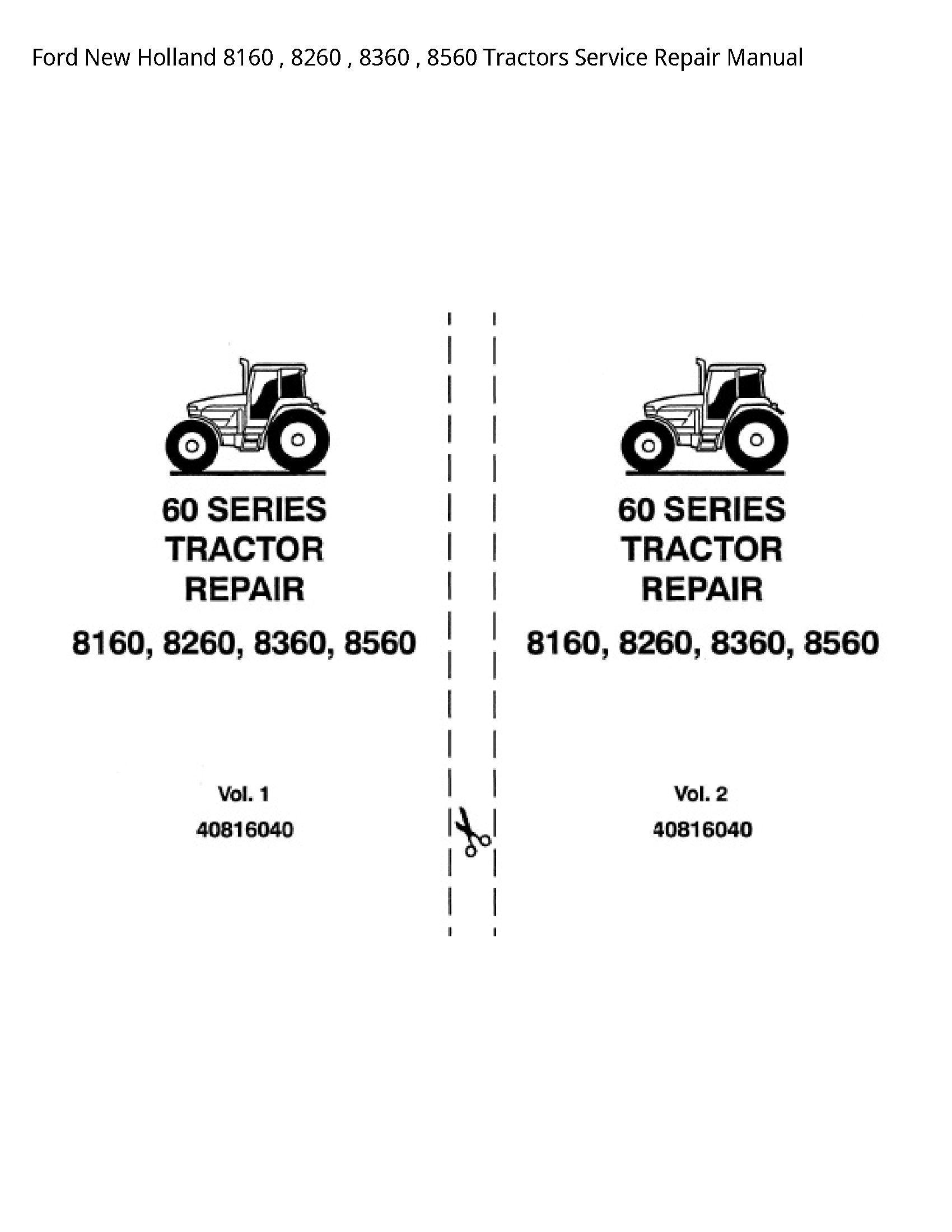  8160 Tractors manual