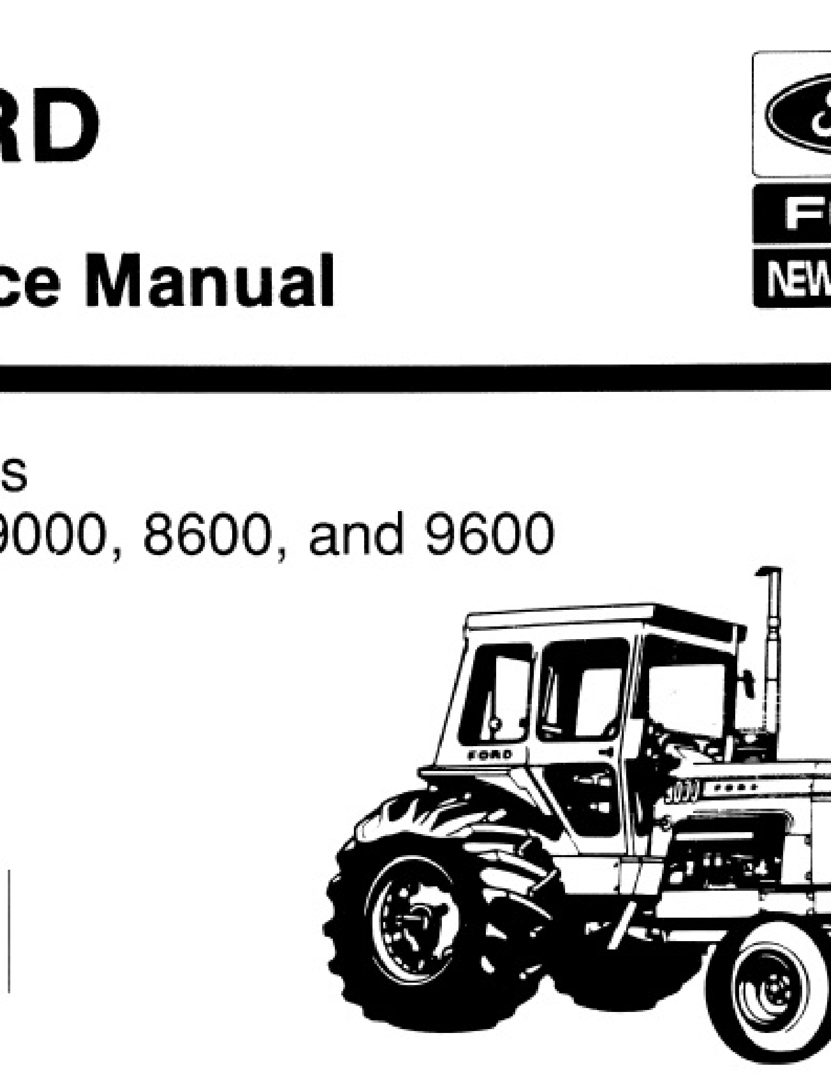  8000 Tractors manual