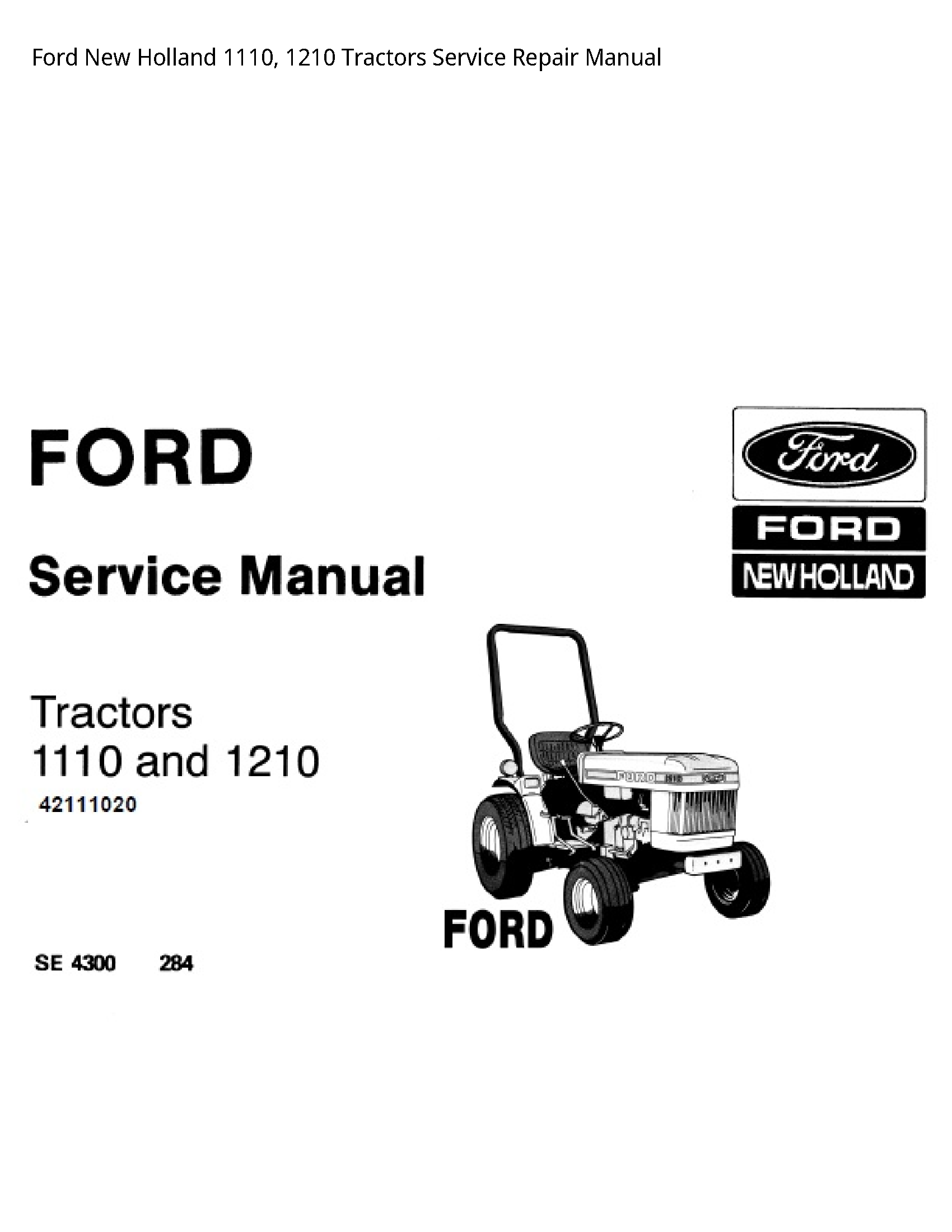  1110 Tractors manual