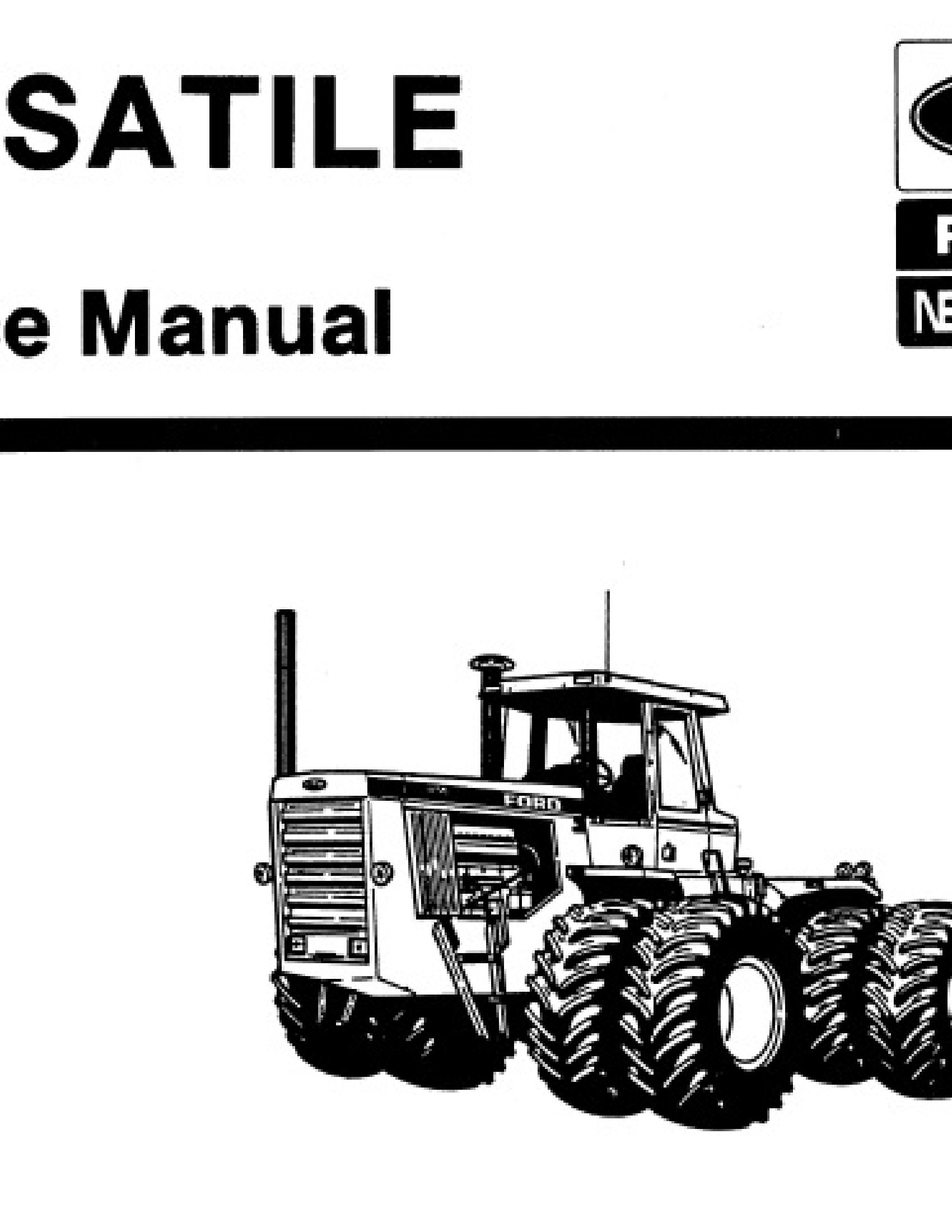  1156 Tractors (versatile) manual