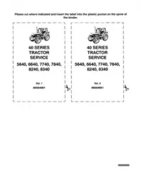 Ford New Holland 40 Series 5640  6640  7740  7840  8240  8340 Tractor Service Repair Manual preview