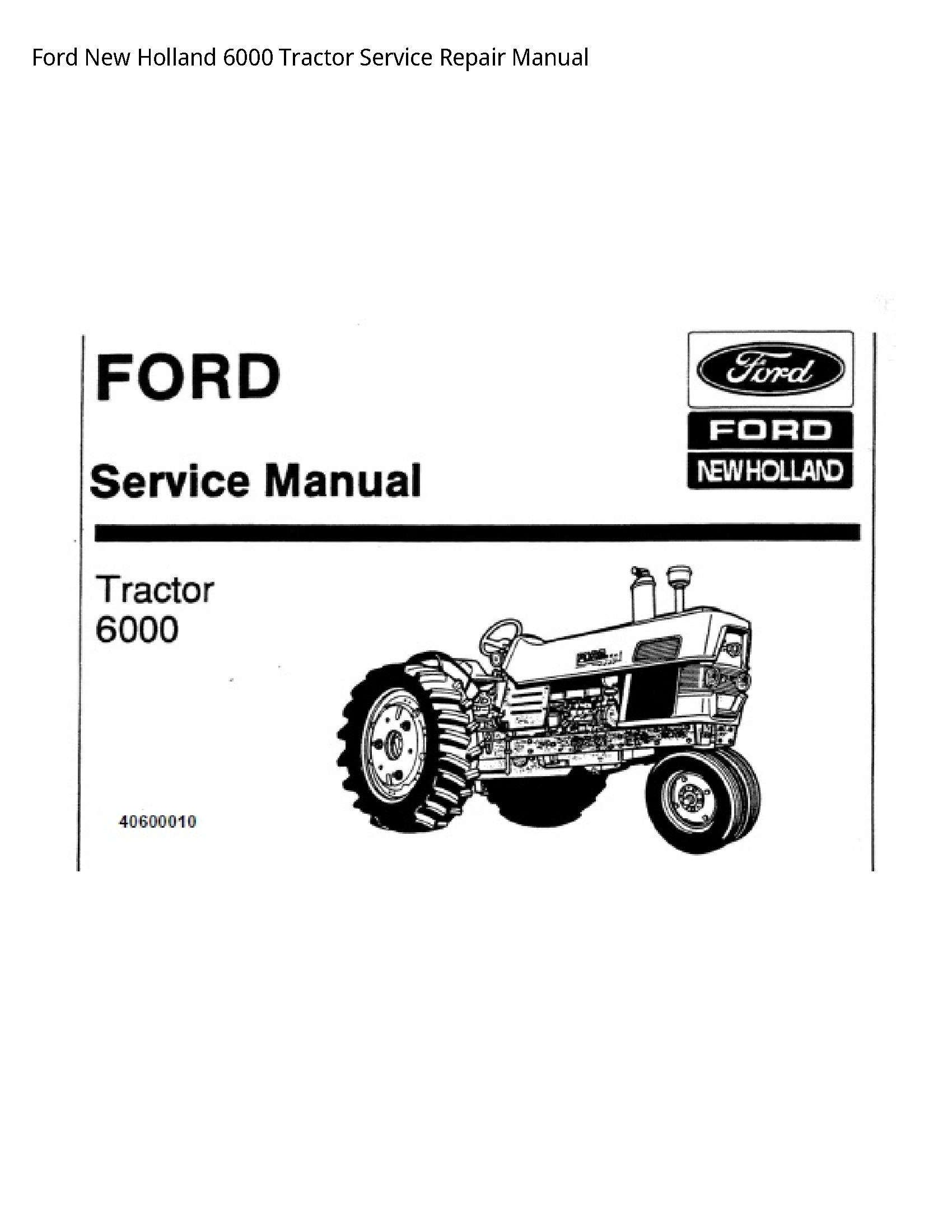  6000 Tractor manual