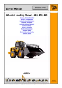 JCB 426 436 446 Wheeled Loader Service Repair Manual preview