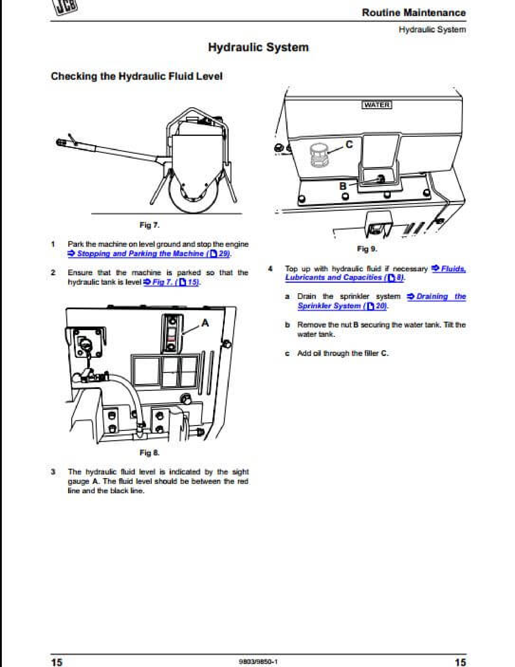 JCB 804 Mini Excavator manual