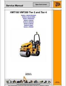 JCB VMT160 Roller manual
