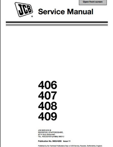 JCB 406 Wheel Loader manual