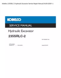 Kobelco 235SRLC-2 Hydraulic Excavator Service Repair Manual (YU05-02001~) preview