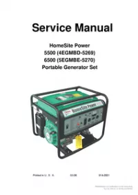 CUMMINS ONAN 5500 (4EGMBD-5269) & 6500 (5EGMBE-5270) GENERATOR Service Repair Manual preview