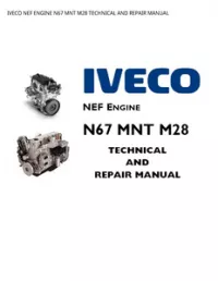 IVECO NEF ENGINE N67 MNT M28 TECHNICAL AND REPAIR MANUAL preview