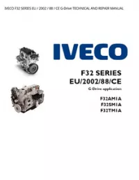 IVECO F32 SERIES EU / 2002 / 88 / CE G-Drive TECHNICAL AND REPAIR MANUAL preview