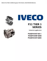 IVECO F32 TIER 3 SERIES Engines TECHNICAL AND REPAIR MANUAL preview