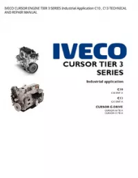 IVECO CURSOR ENGINE TIER 3 SERIES Industrial Application C10   C13 TECHNICAL AND REPAIR MANUAL preview