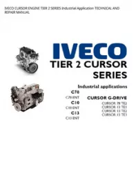 IVECO CURSOR ENGINE TIER 2 SERIES Industrial Application TECHNICAL AND REPAIR MANUAL preview