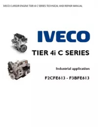 IVECO CURSOR ENGINE TIER 4i C SERIES TECHNICAL AND REPAIR MANUAL preview