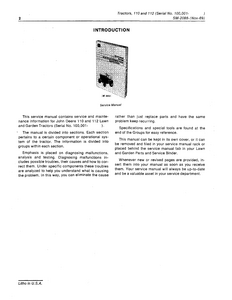 John Deere SM2088 manual