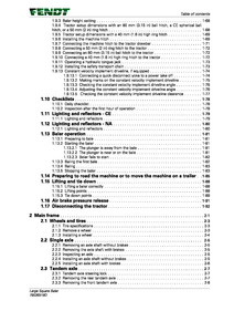 Fendt 1290 Large Square Baler manual