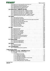 Fendt 12130 Large Square Baler manual