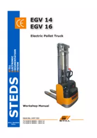 Still EGV 14  EGV 16 Electric Pallet Truck Service Repair Manual preview