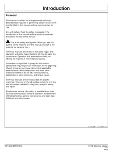 John Deere 310G Loader Backhoe manual