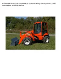 Kubota WSM R420?~^± R520?~^± R420S R520S((minor-change version) Wheel Loader Service Repair Workshop Manual preview
