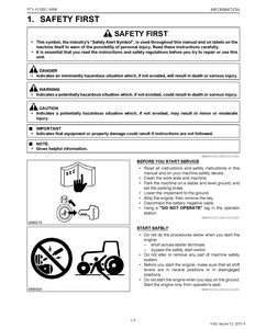 Kubota RTV-X1100C WSM Utility Vehicle manual