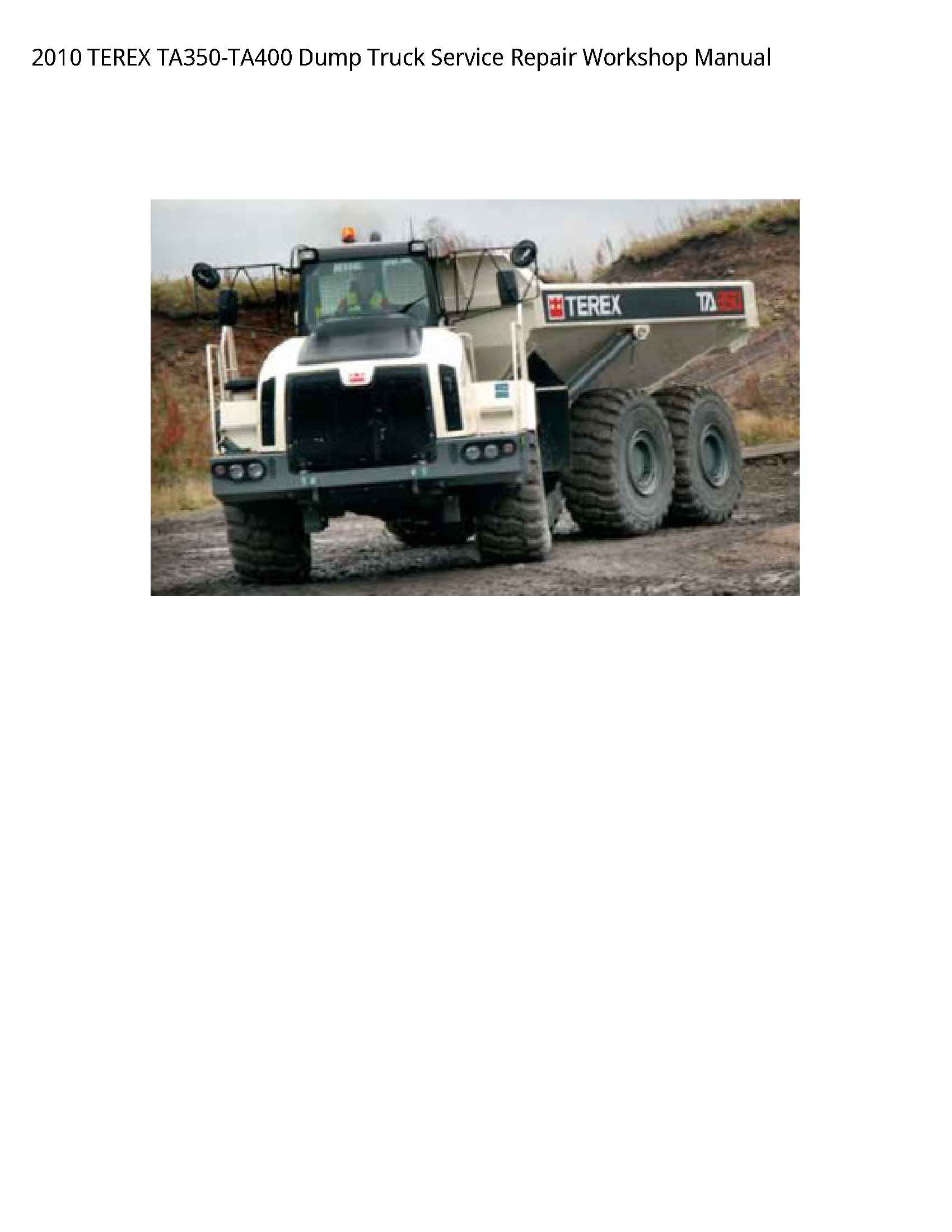 Terex TA350-TA400 Dump Truck manual