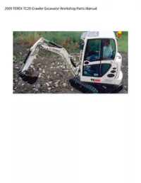 2009 TEREX TC20 Crawler Excavator Workshop Parts Manual preview