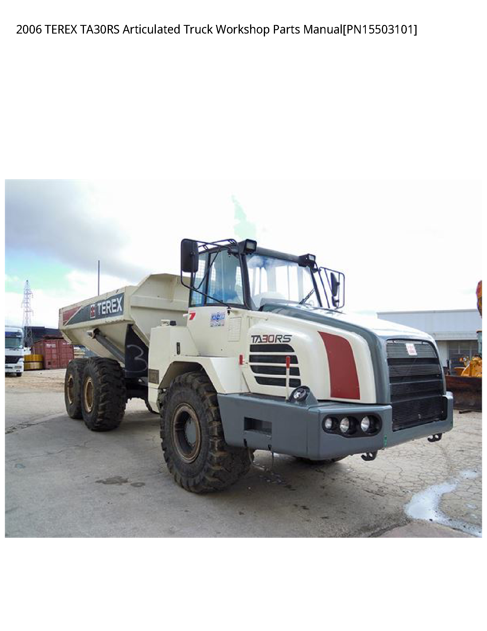 Terex TA30RS Articulated Truck Parts manual