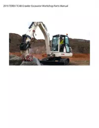 2010 TEREX TC48 Crawler Excavator Workshop Parts Manual preview