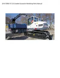 2010 TEREX TC125 Crawler Excavator Workshop Parts Manual preview