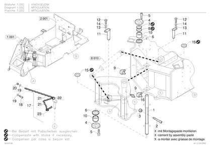 Terex 834 Schaeff SKL Wheel Loader Parts Catalog service manual