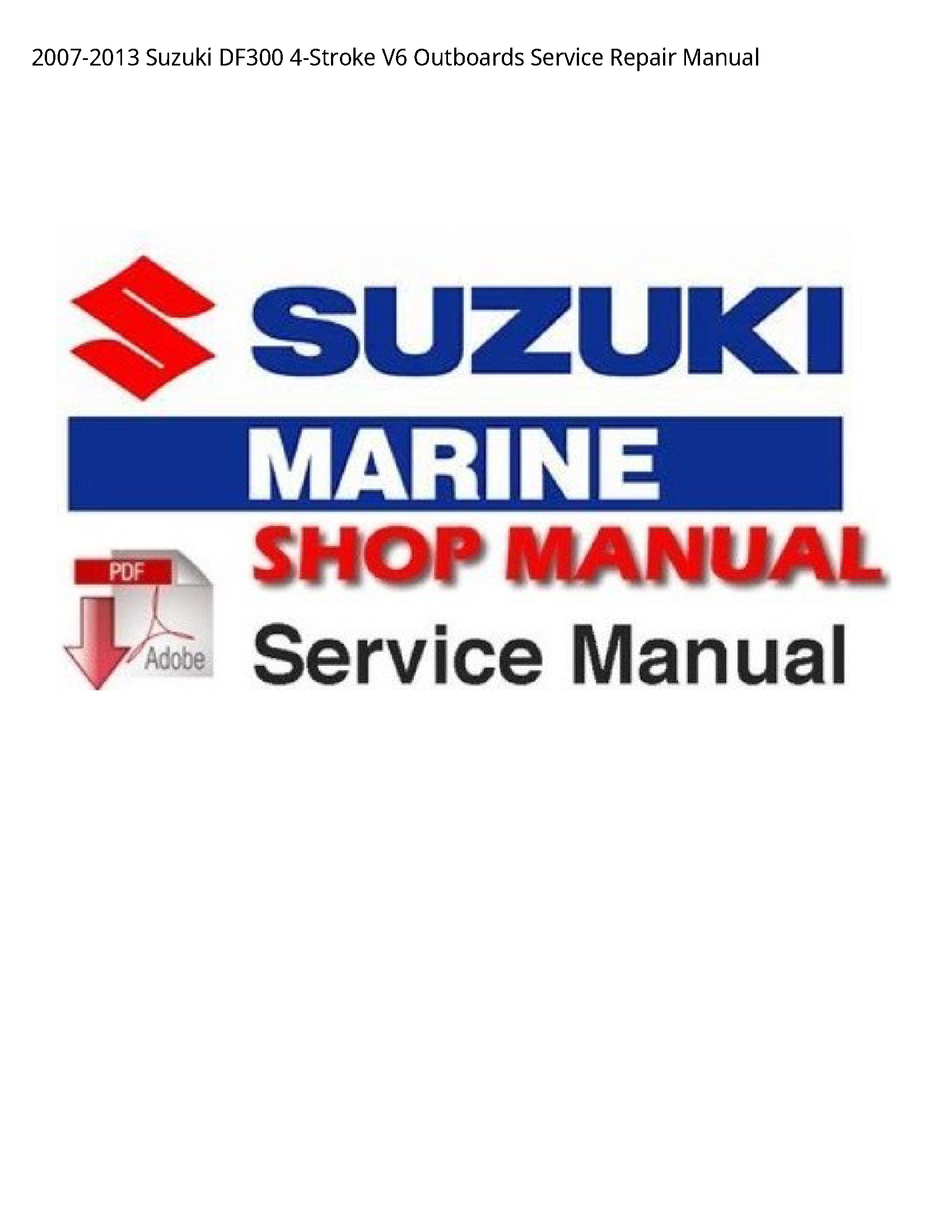 Suzuki DF300 Outboards manual