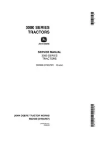 John Deere 3010,3020 Row-Crop,Standard,Hi-Crop,Utility,Orchard Tractors Service Technical Manual - sm2038 preview