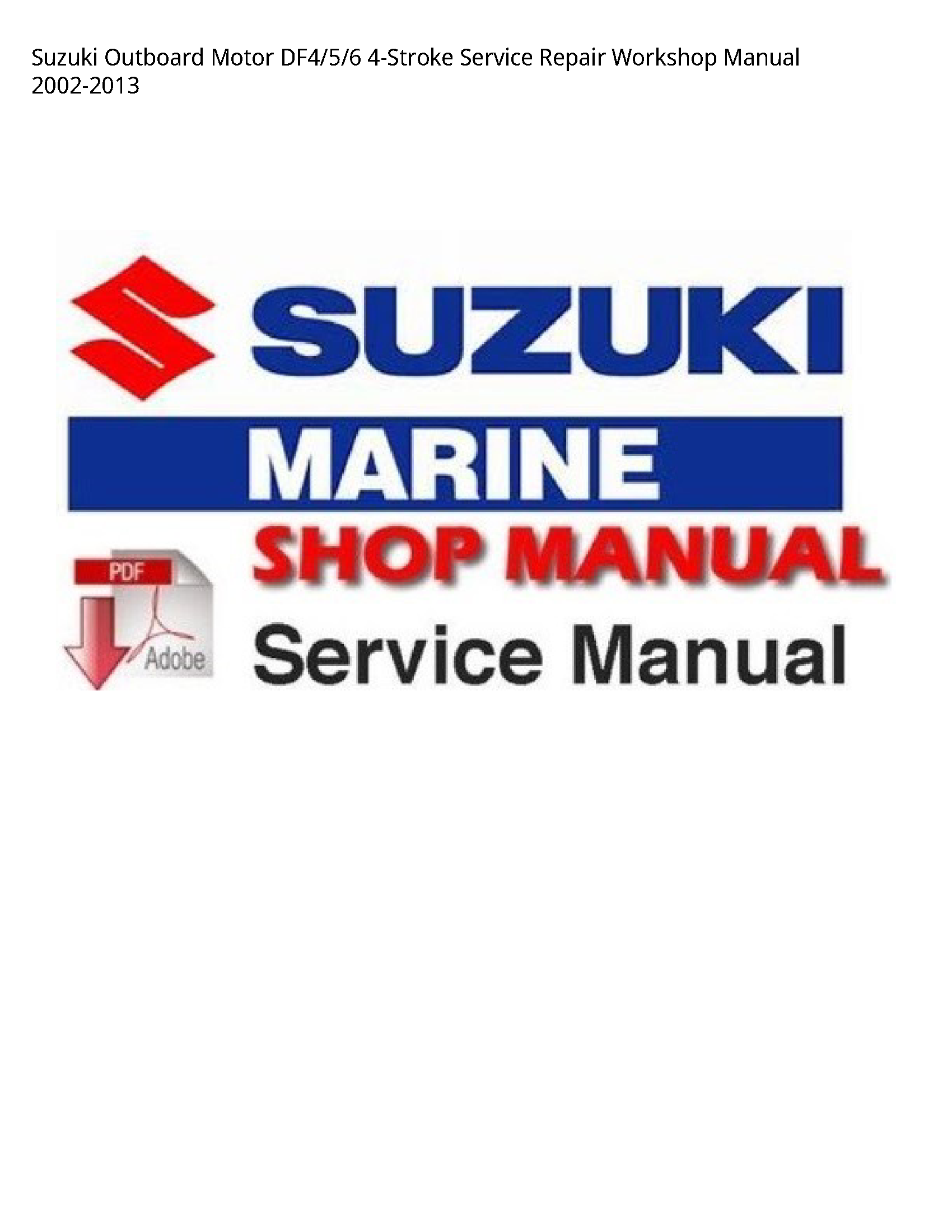 Suzuki DF4 Outboard Motor manual