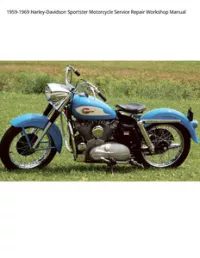 1959-1969 Harley-Davidson Sportster Motorcycle Service Repair Workshop Manual preview
