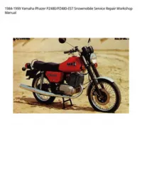 1984-1999 Yamaha Phazer PZ480/PZ480-EST Snowmobile Service Repair Workshop Manual preview