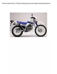 1999 Yamaha XT225-C TTR225L M Motocycle Service Repair Workshop Manual preview