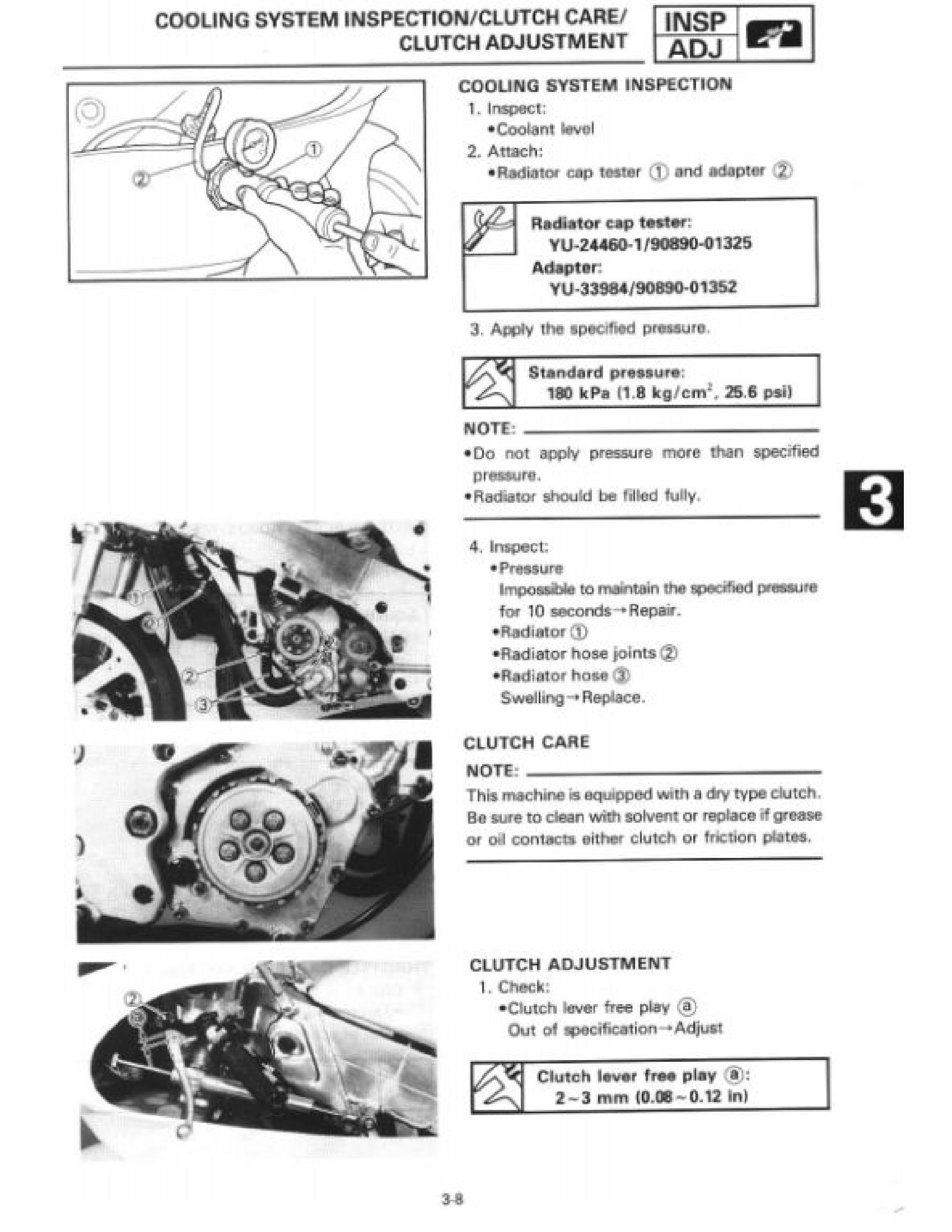 Yamaha TZ125G1 Motocycle manual