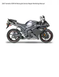 2007 Yamaha YZFR1W Motocycle Service Repair Workshop Manual preview