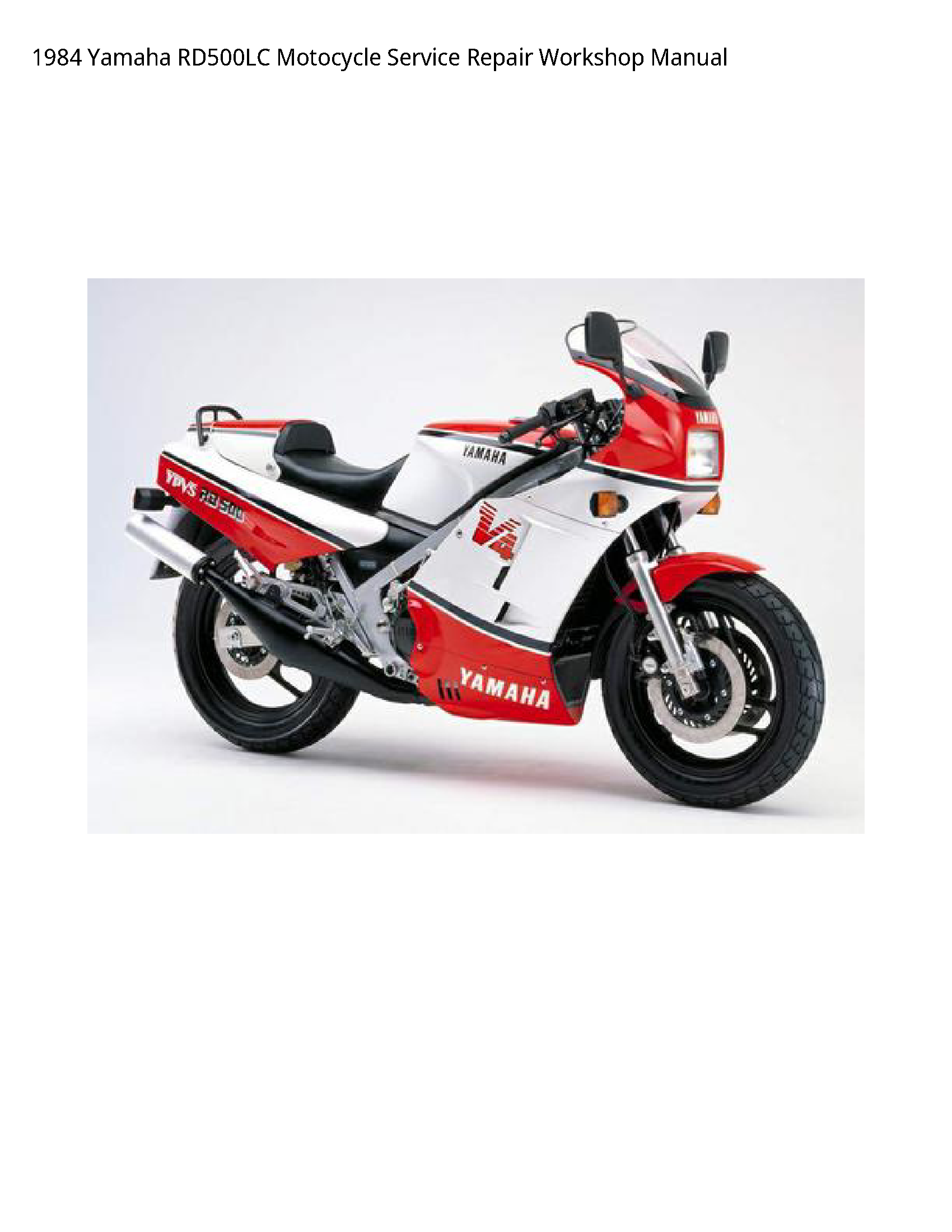 Yamaha RD500LC Motocycle manual