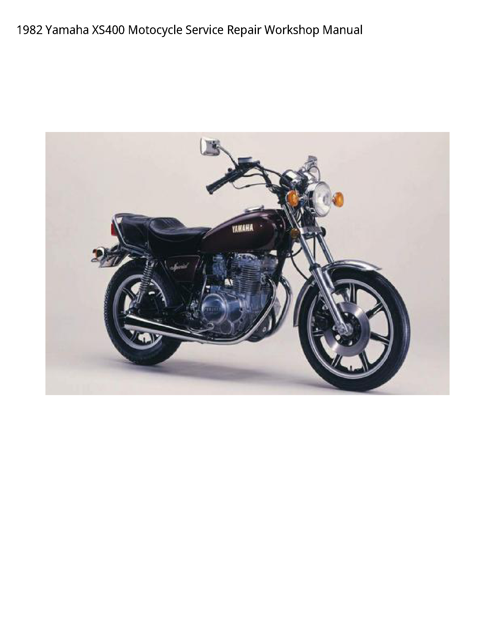 Yamaha XS400 Motocycle manual