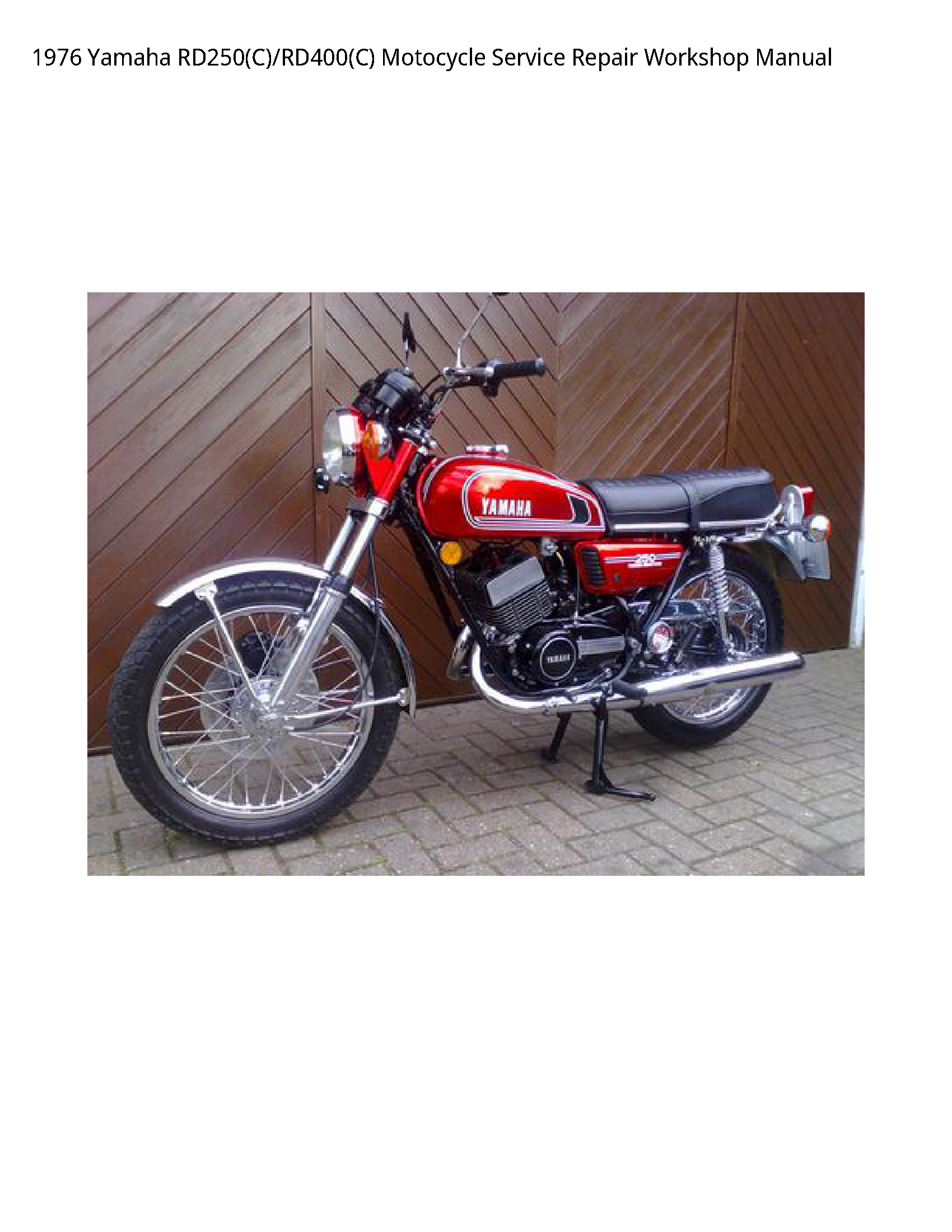 Yamaha RD250(C) Motocycle manual