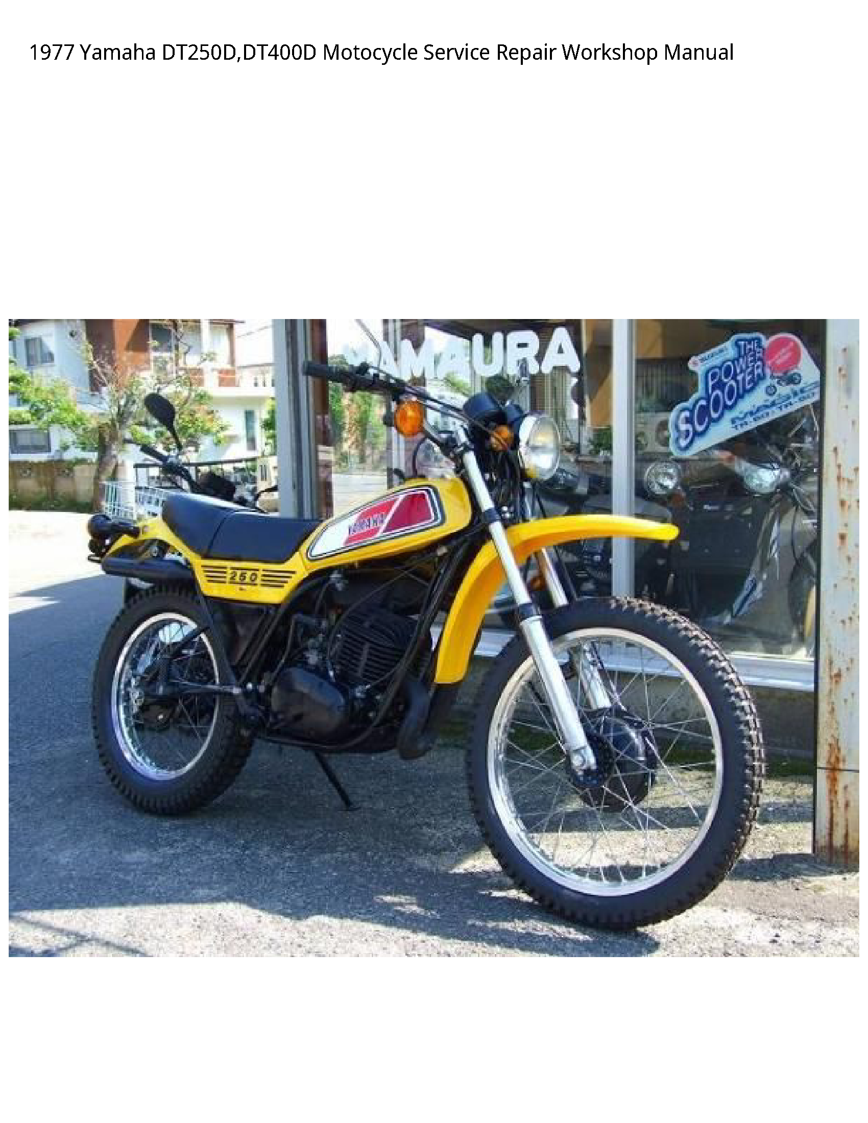 Yamaha DT250D Motocycle manual