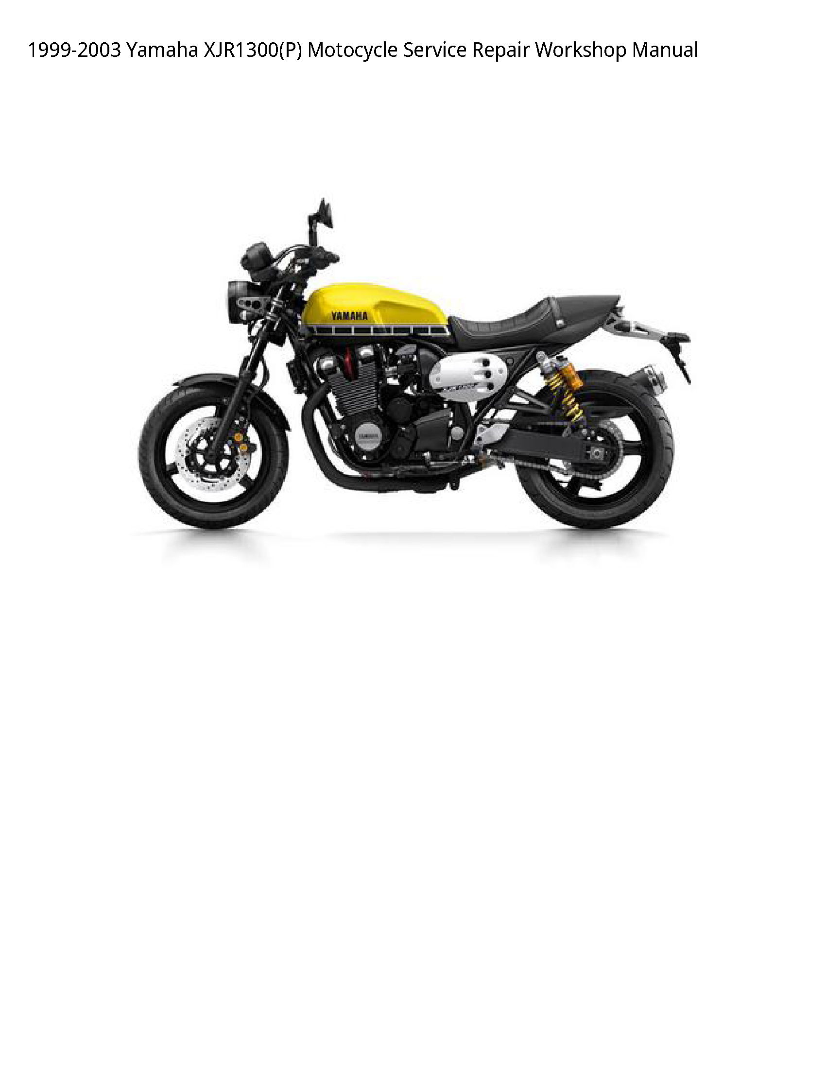Yamaha XJR1300(P) Motocycle manual