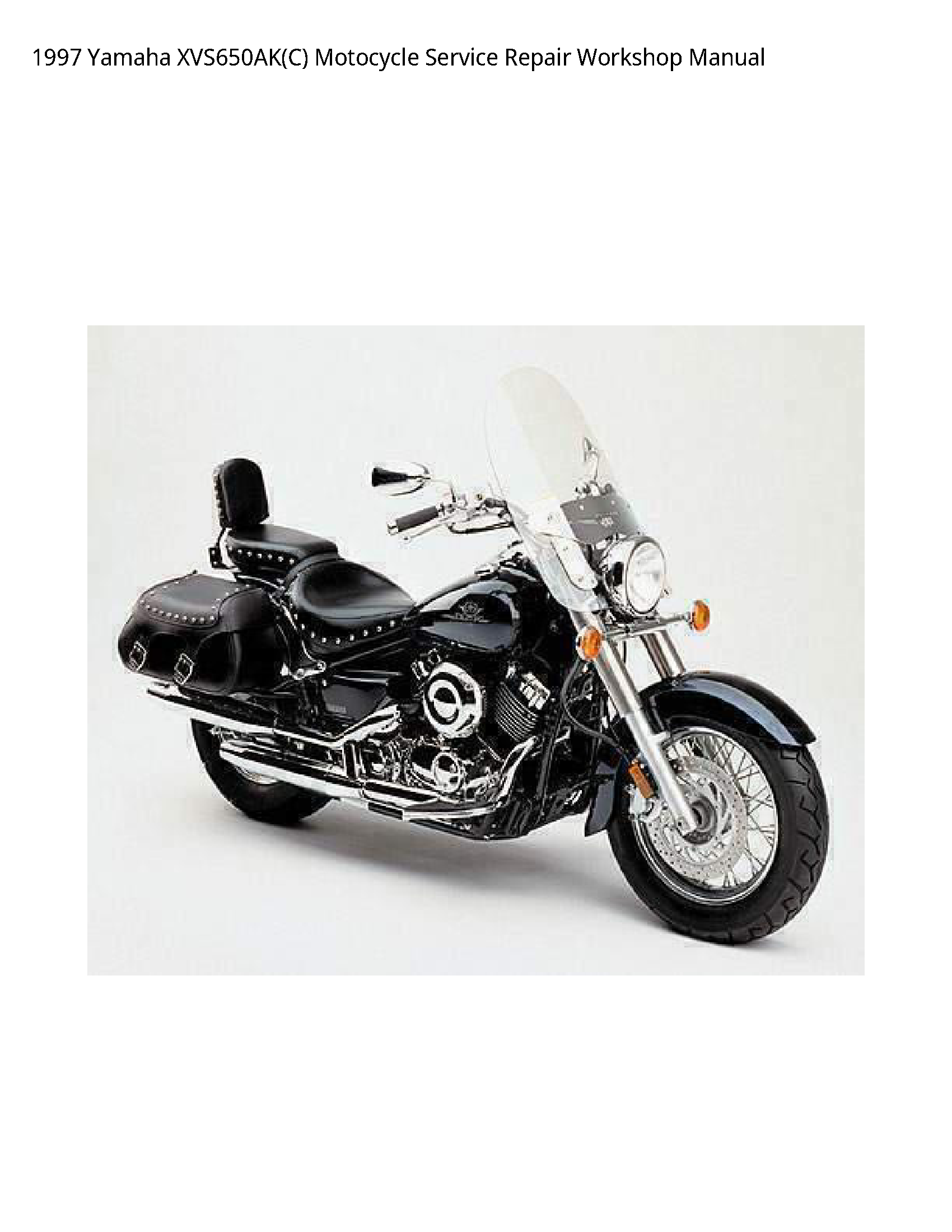 Yamaha XVS650AK(C) Motocycle manual