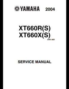 Yamaha XT660R(S) Motocycle manual