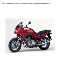1992-1999 Yamaha XJ600S(N) Motocycle Service Repair Workshop Manual preview