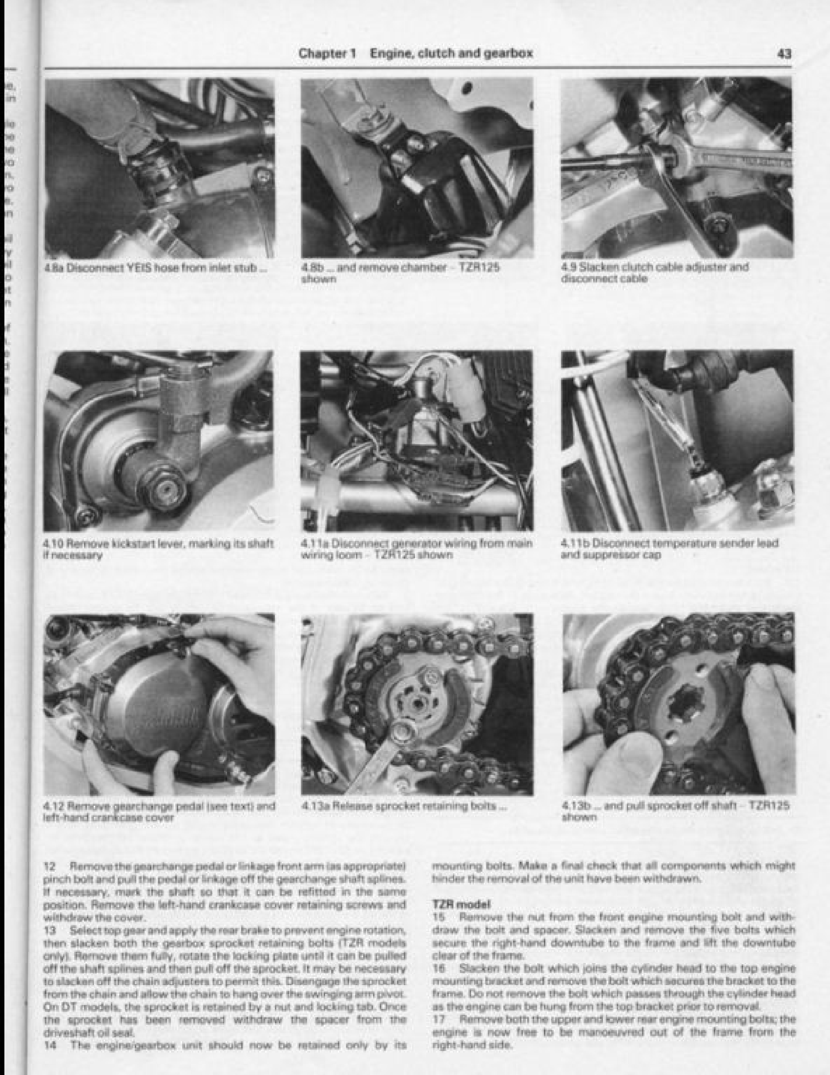 Yamaha DT125R(1988-2002) Motocycle manual